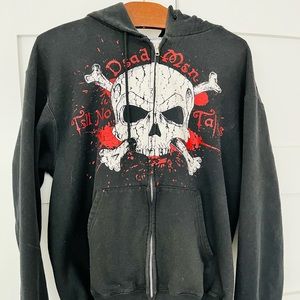 Disney Parks Pirates of the Caribbean Dead Men Tell No Tales Hoodie Sz M